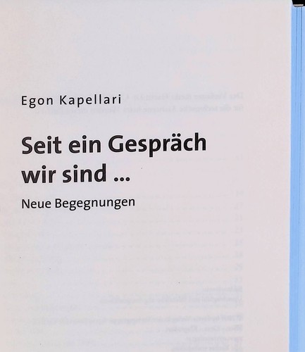 Seit ein gespräch wir - wir, sind